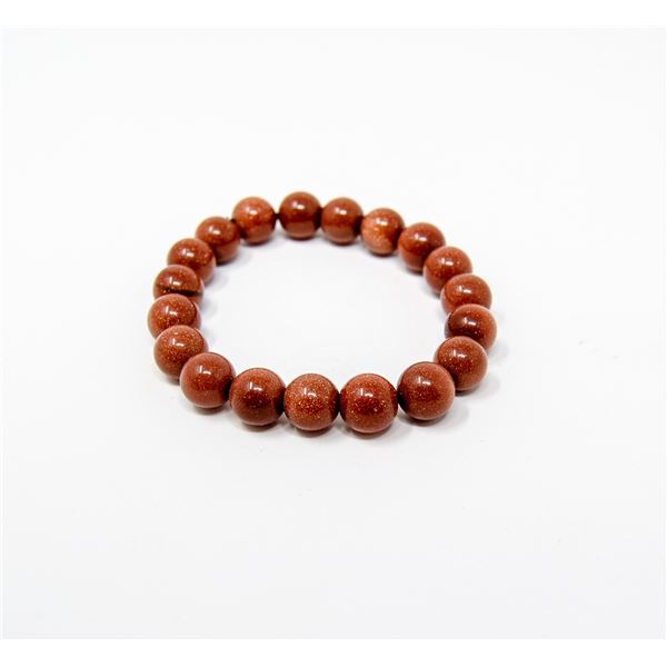 GOLD STONE BEADED BRACELET