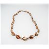 Image 1 : 22" GLASS BEADED NECKLACE WITH GOLD TONE BEADS