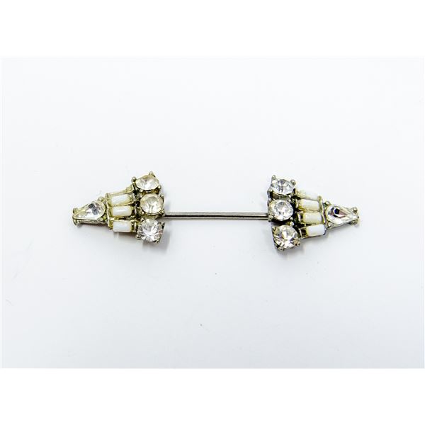 COSTUME JEWELLERY RHINESTONE BROOCH
