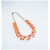 Image 1 : GOLD TONE AND PINK DETAIL NECKLACE