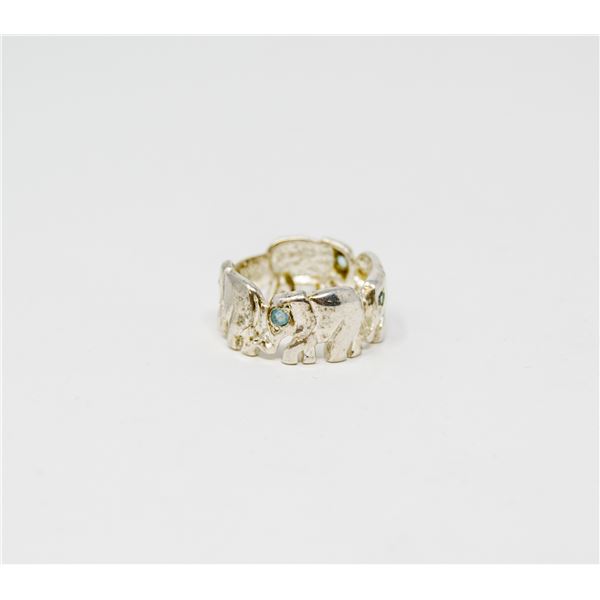 925 SILVER LUCKY ELEPHANT RING SIZE 5