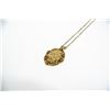 Image 1 : VINTAGE GOLD TONE COSTUME PENDANT AND NECKLACE