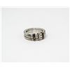 Image 1 : STERLING SILVER RING WITH CUBIC ZERCONIAS SIZE 6