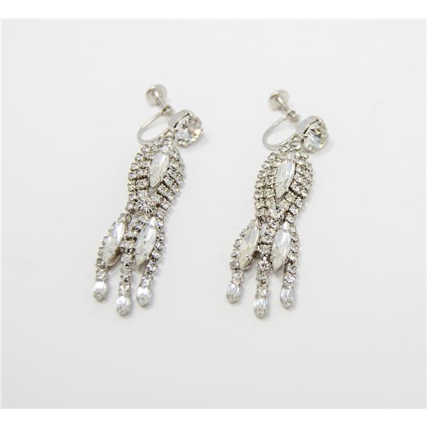 CHANDELIER STYLE COSTUME CLIP ON DROP EARRINGS