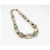 Image 1 : LARGE 925 SILVER BEADED AND STONE NECKLACE