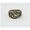 Image 1 : STERLING SILVER NUGGET STYLE RING SIZE 6