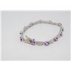 Image 1 : 925 SILVER AND AMETHYST BRACELET