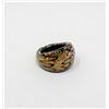 Image 1 : ITALIAN BLOWN GLASS ART RING SIZE 6.5