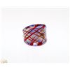 Image 1 : ITALIAN HAND BLOWN GLASS RING SIZE 6