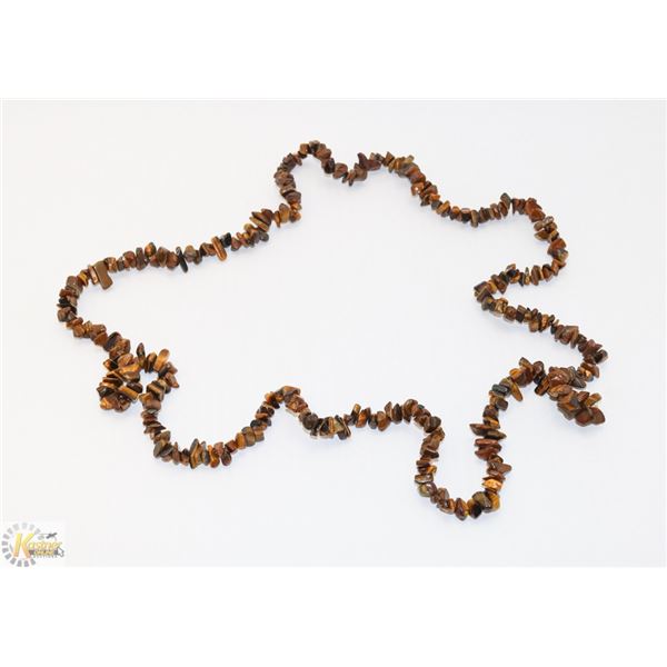 42" TIGER EYE MULTI STONE NECKLACE