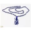 Image 1 : MULTI STRAND BLUE AND WHITE BEADED NECKLACE