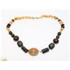 Image 1 : VINTAGE CHUNKY BEADED FASHION NECKLACE