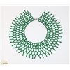 Image 1 : GREEN BEADED NECK PIECE COLLAR