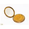 Image 1 : ANTIQUE GOLD TONE LADIES COMPACT