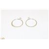 Image 1 : PAIR OF 925 SILVER HOOP EARRINGS