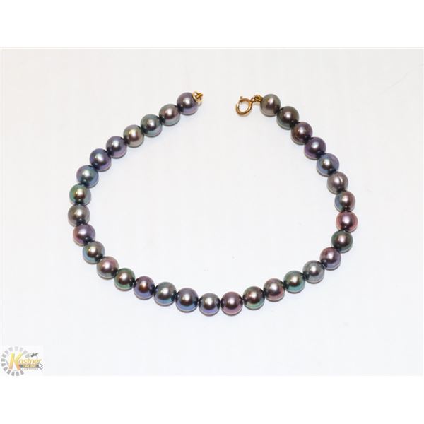 FAUX PEARL SILVER BRACELET