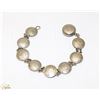 Image 1 : 7" SILVER 3 PENCE COIN BRACELET