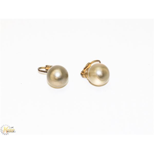 FAUX PEARL COSTUME JEWELLERY CLIP EARRINGS