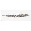 Image 1 : 8" 925 SILVER MULTI STRAND BEADED BRACELET