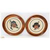 Image 1 : PAIR OF 1950S NEEDLE POINT INDIGENOUS THEMED
