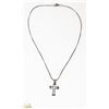 Image 1 : 925 SILVER NECKLACE AND CROSS