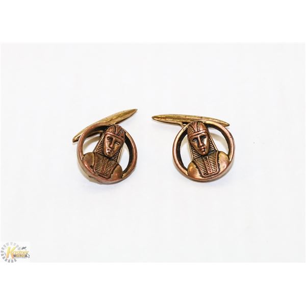 ANTIQUE EGYPTIAN STYLE CUFFLINKS