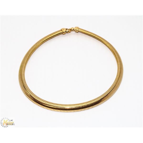 GOLD TONE COLLAR NECKLACE