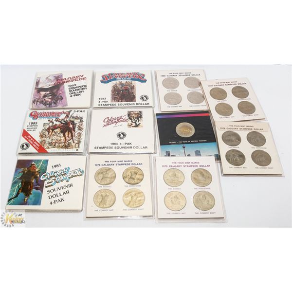 LOT OF 42 STAMPEDE PROOF DOLLAR COIN SETS