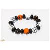 Image 1 : MURANO GLASS HAND BLOWN HALLOWEEN BRACELET