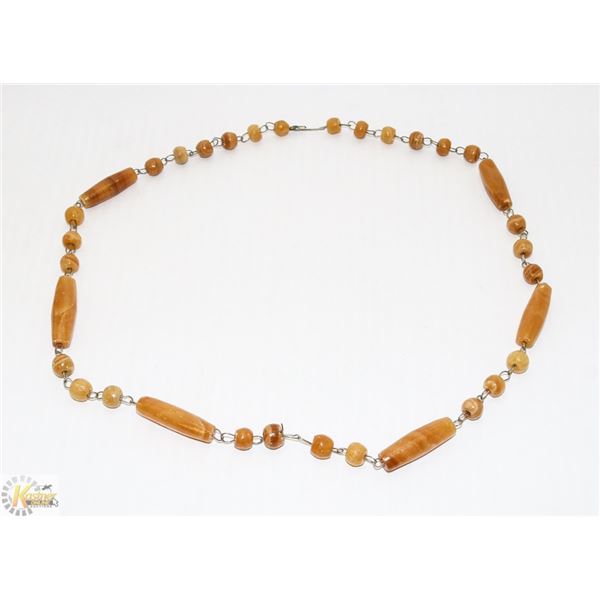 GREEN TONE MULTI STONE NECKLACE