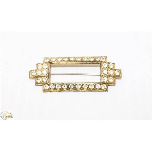 COSTUME JEWELLERY RHINESTONE BROOCH