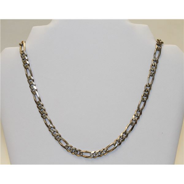 16" STERLING SILVER FIGARO LINK CHAIN