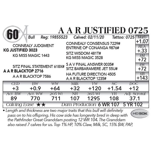 A A R Justified 0725