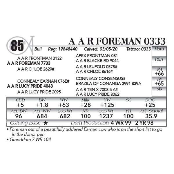 A A R Foreman 0333