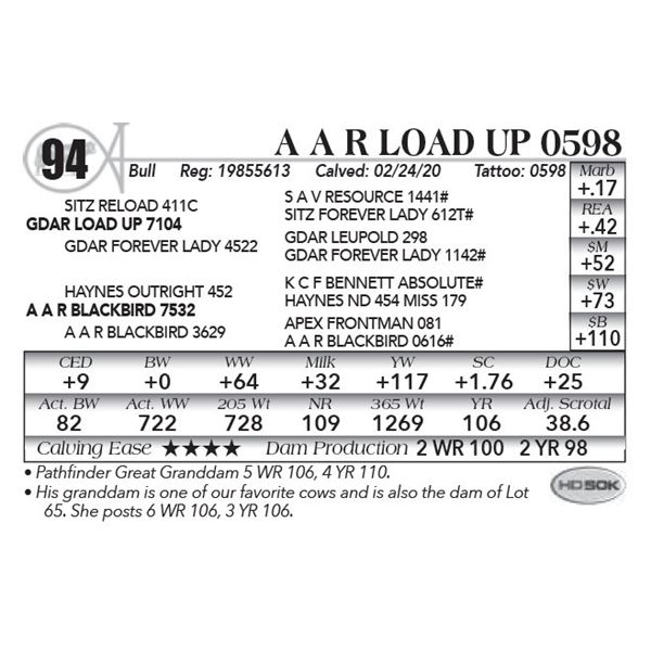 A A R Load Up 0598