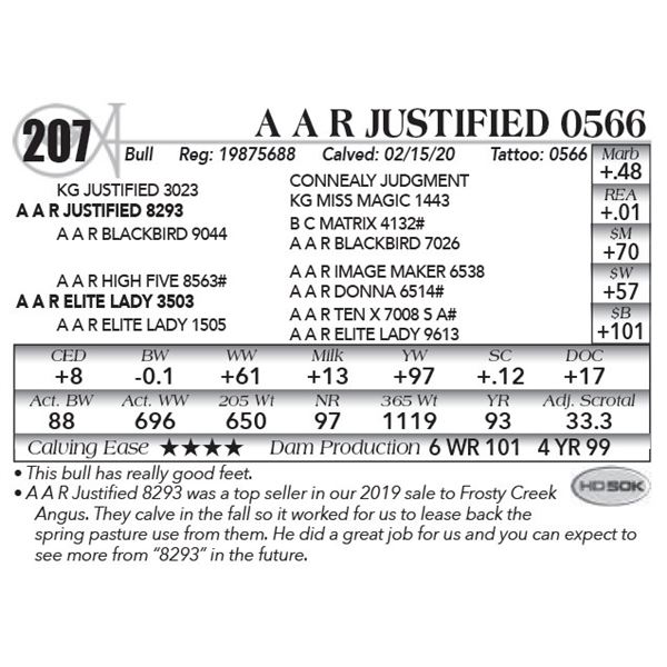 A A R Justified 0566