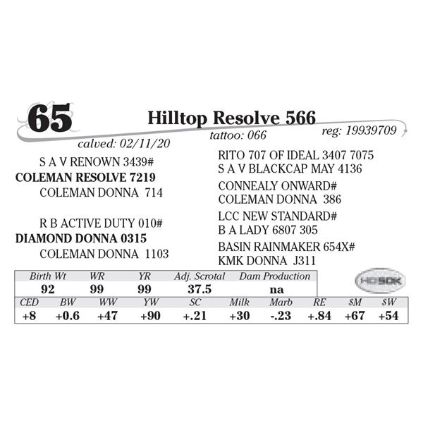 Hilltop Resolve 566