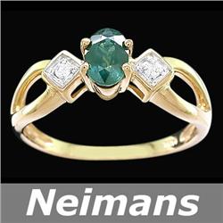 Fine 2.00 ct Certified Sapphire & VS Diamond Ring 14kt