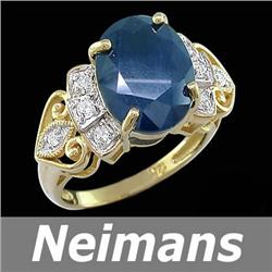 USGL Certified Gem 9.75 ct Sapphire Bracelet 14kt Gold