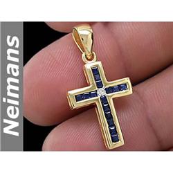 Certified Fine 1.00ct Yellow Sapphire & VS Diamond Ring