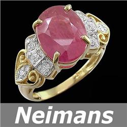 Certified .75 ct Tanzanite & VS Diamond Ring 14kt Gold