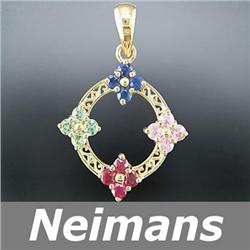 Fine Gem 6.00 ct Yellow Sapphire & VS Diamond Ring 14kt