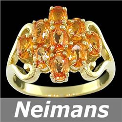 Certified .50 ct Yellow & White Diamond Cocktail Ring