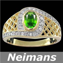 Certified .75 ct Yellow Diamond Cocktail Ring 14kt Gold