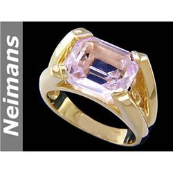 Certified 2.25 ct Pink Tourmaline & Diamond Ring 14kt