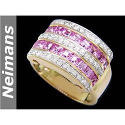 Vintage 2.50 ct Certified Ruby & VS Diamond Ring 14kt