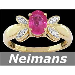 Gem Certified 2.50 ct Peridot & Diamond Ring 14kt Gold