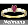 Image 1 : Gem Certified 4.25ct Ruby & VS Diamond Pendant 14K Gold