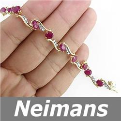 Antique 2.25 ct Orange Sapphire & Diamond Ring 14K Gold