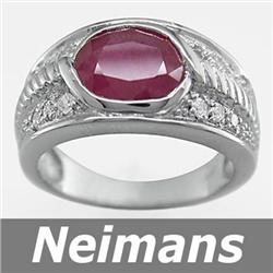 Certified 1.25 ct Black & White Diamond Engagement Ring